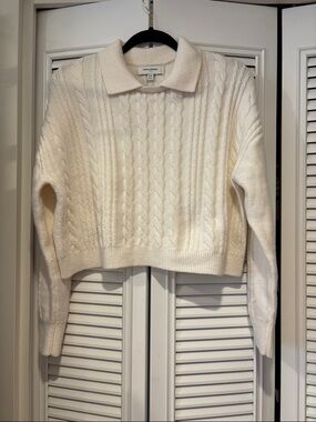 Cropped Polo Sweater